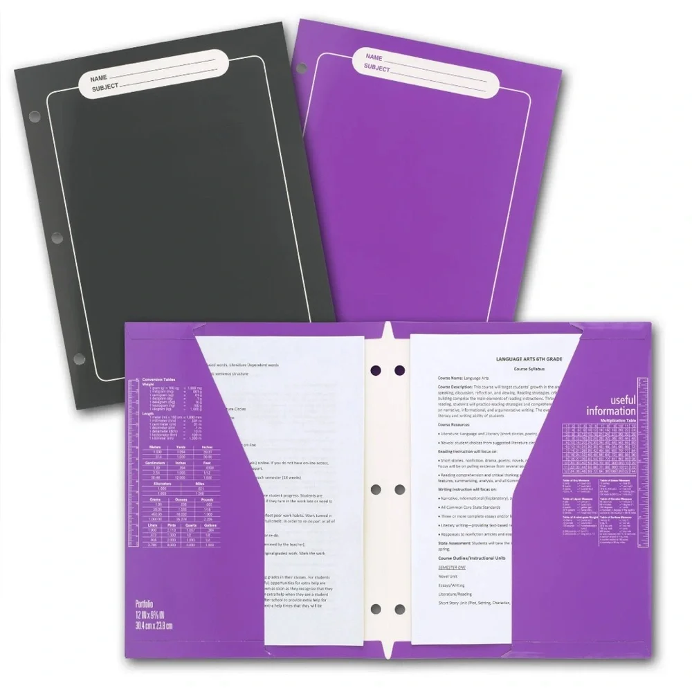2 for $24 80s and 90s Trapper Keeper Colorful 3-Ring Binder with Dividers